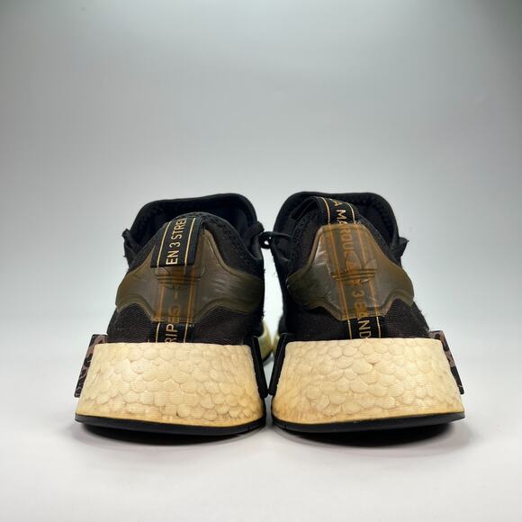 Adidas NMD_R1 Black Leopard Print Lace Up Running Shoes Sneakers Women’s Size 8 - Picture 5 of 10